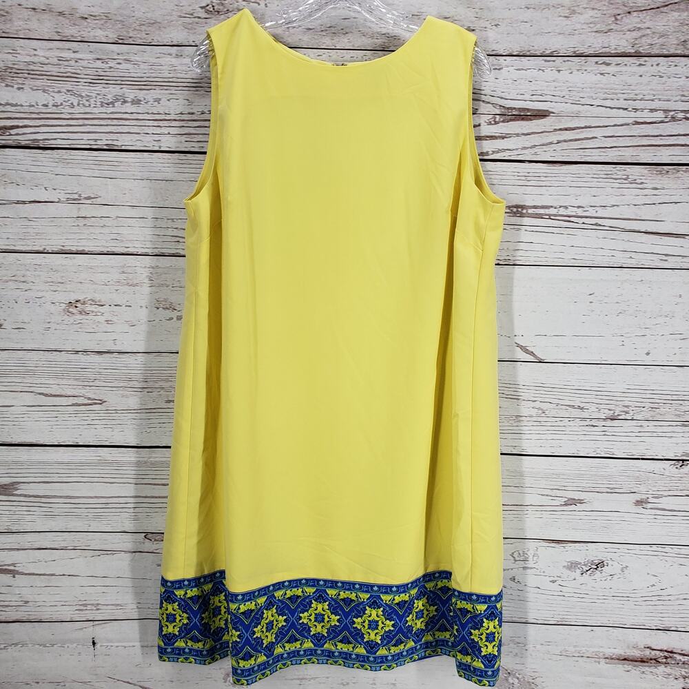 The Limited Women's Yellow Blue Sleeveless Dress Size XL